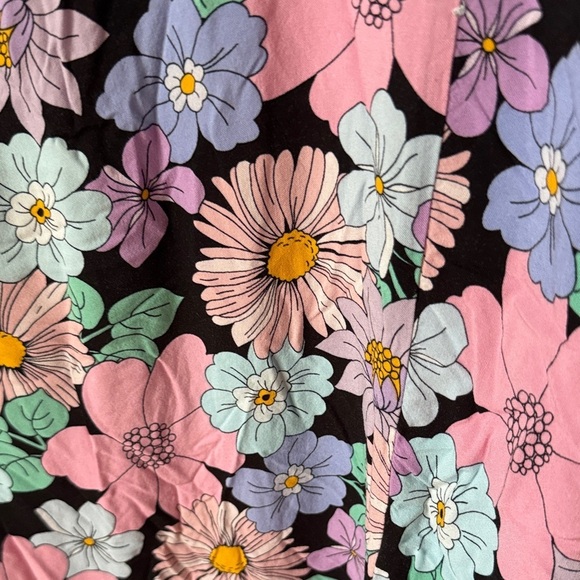 Storia Floral Dress - Pink, Blue, Black Medium - Picture 3 of 8